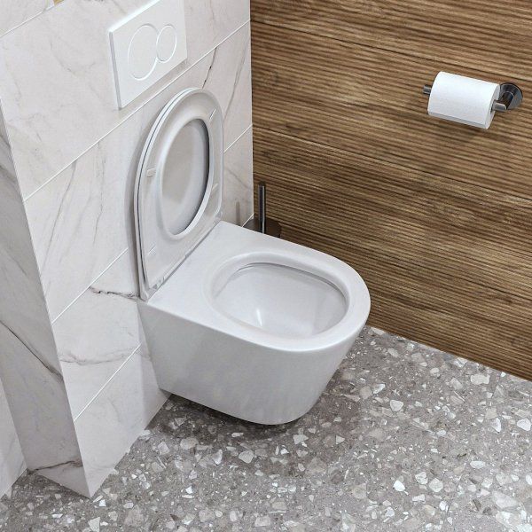 Унитаз подвесной Teymi Solli безободковый, сиденье микролифт T40201