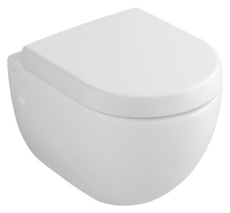 Унитаз подвесной Villeroy & Boch Subway 66041001 укороченный, alpin