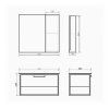 Тумба-умывальник COMFORTY Comforty Бонн 75 графит/дуб дымчатый с раковиной Comforty 75E