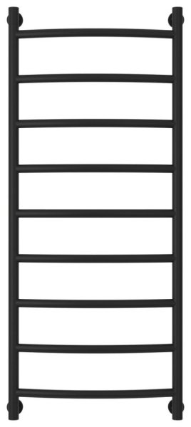 Полотенцесушитель водяной Сунержа Галант+ 31-0200-1250 1200x500 черный матовый