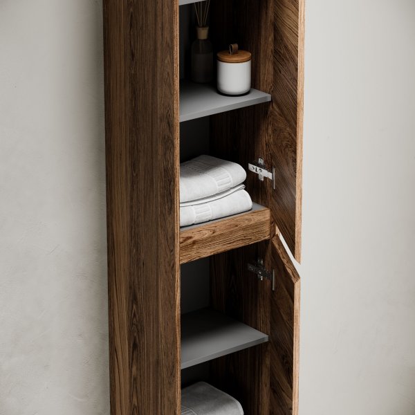 Шкаф-пенал SANCOS Libra Floor напольный, дуб чарльстон, 350х300х1870мм,   PLB35FECH