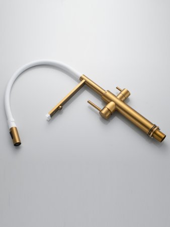 Смеситель для кухни Shevanik S478G, Золотой сатин