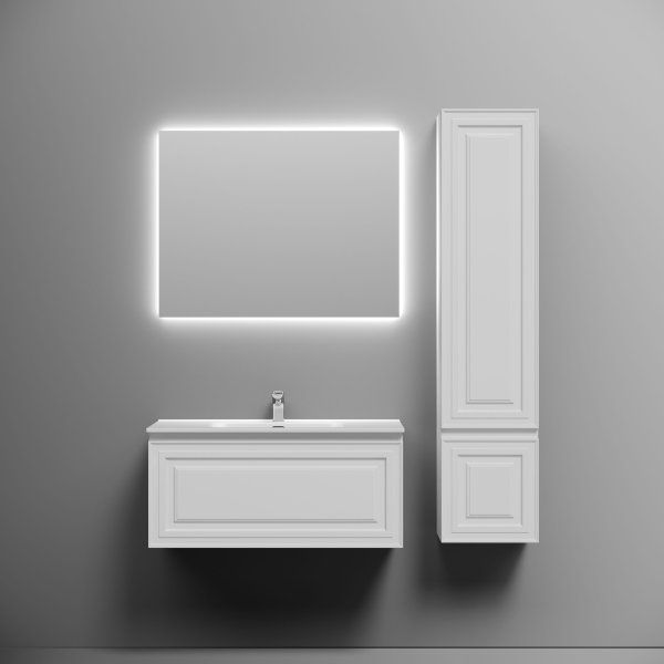 Тумба подвесная SANCOS Very 890х445х406, c одним  ящиком оснащенным доводчиками, Bianco , VR90W