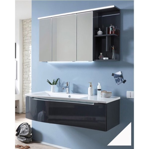 Шкаф-зеркало Puris Purefaction SET42121R 722/161 120 R белый высокоглянцевый