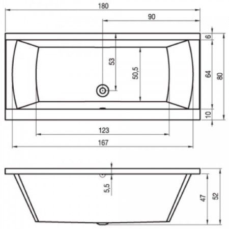 Ванна акриловая Riho Julia BA7200500000000 180x80