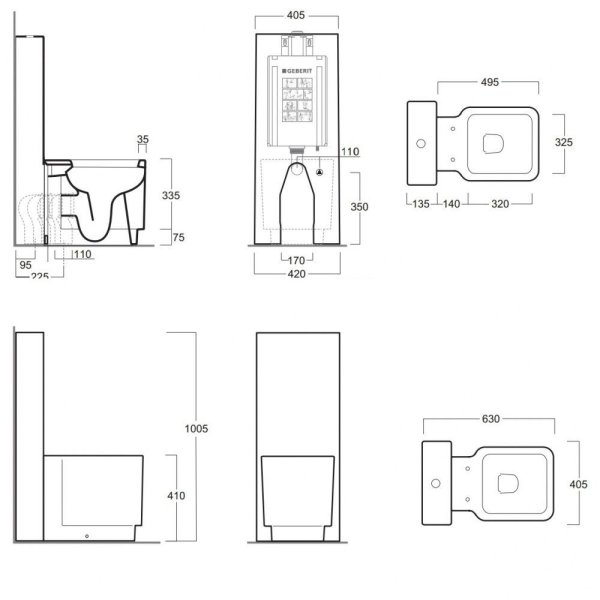 Унитаз-моноблок Simas Flow FL61