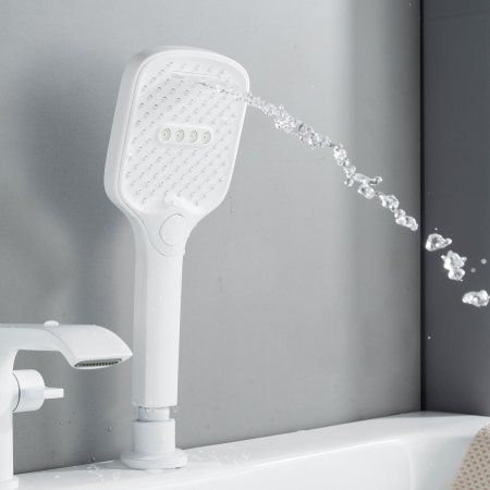 Смеситель для ванны однорычажный  Shevanik S4112C, Белый