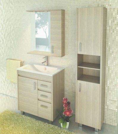 Зеркало-шкаф COMFORTY "Марио-75" сосна лоредо