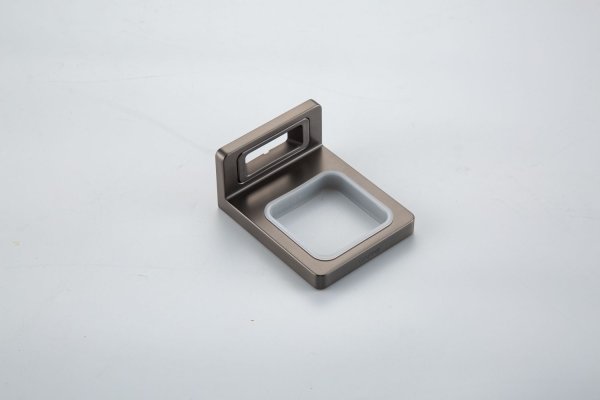 Стакан для ванной настенный Gappo G3YR08UK06YP-9GS, оружейная сталь