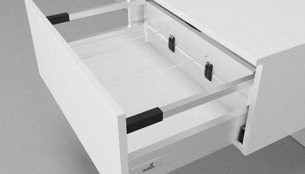 Тумба подвесная Velvex Unit 50, выс. 27, выдв. ящик, белый лед (tp.UNI.50.1Y белый глянец)