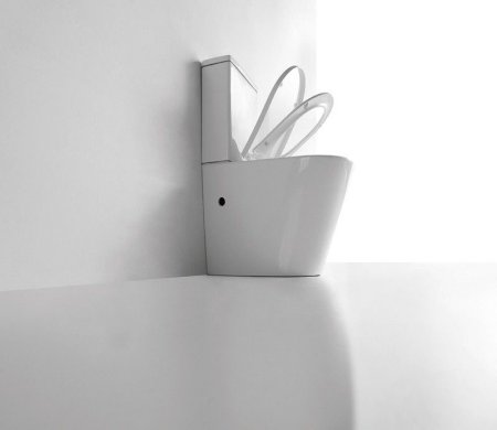 Унитаз напольный CeramaLux 2178, Бело-Глянцевый