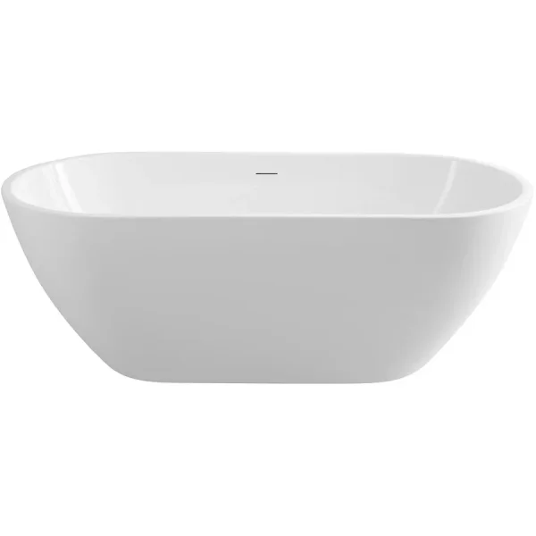 Акриловая ванна Art&Max Latina AM-LATINA-1600-730 160x73 см, отдельностоящая, белый
