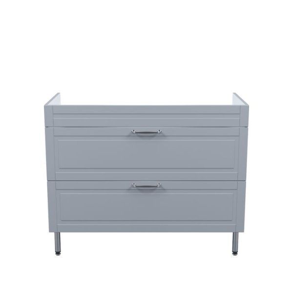 Тумба  напольная, 100 см, светло-серый, Oxford, IDDIS, OXVZF1GT0LBA1iCQ95HD подходит умыв. 0131000i28