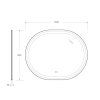 Зеркало Cezares Giubileo CZR-SPC-GIUBILEO-1000-800-TCH-WARM 100x80x3