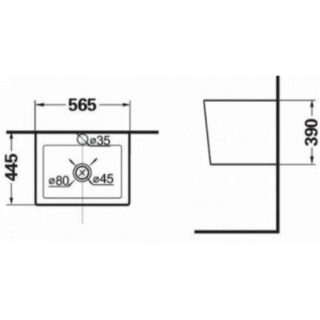 Раковина Teka FORMENTERA 56x44 187200005