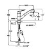 Смеситель TEKA MTP 978 TG хром/гранит