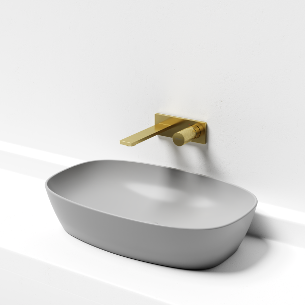 Смеситель для раковины SANCOS Nexus с внутренней частью, брашированное золото, PVD покрытие,  SC9013BG