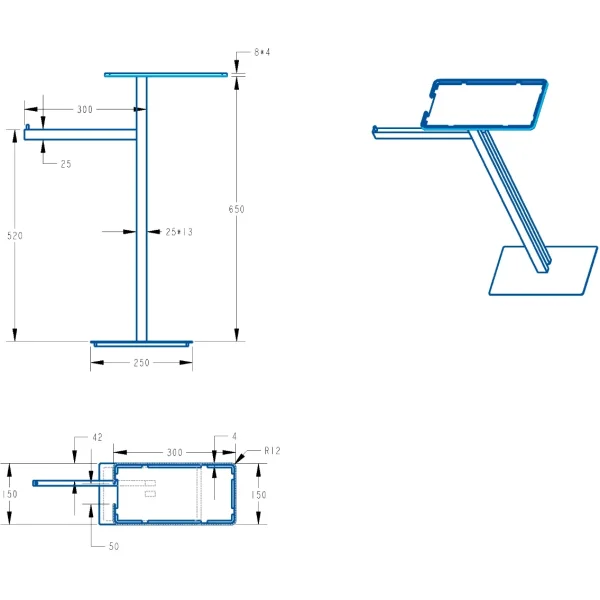 Комплект для туалета Boheme 10952-CB напольный, медь матовая