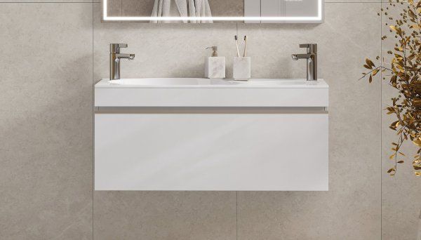 Тумба подвесная Velvex Otto 100 Белая (пленка ПВХ) (tp.OTO.OTT.100.1Y белый глянец)