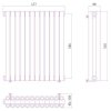Дизайн-радиатор Сунержа Эстет 500х477 хром (12 секций) водяной