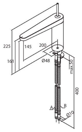 Смеситель Damixa Profile 380470000 для кухонной мойки