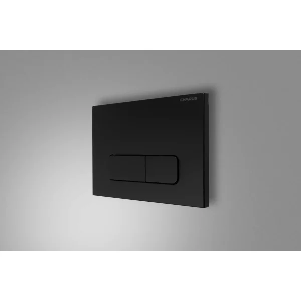 Кнопка смыва Charus Elegia FP.320.DW.01 для инсталляции, черный матовый