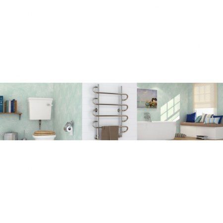Полотенцесушитель водяной Стилье Универсал-52 100х60 хром