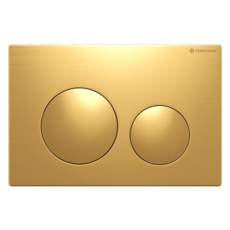 Клавиша смыва Terminus 62K24х16G, брашированное золото