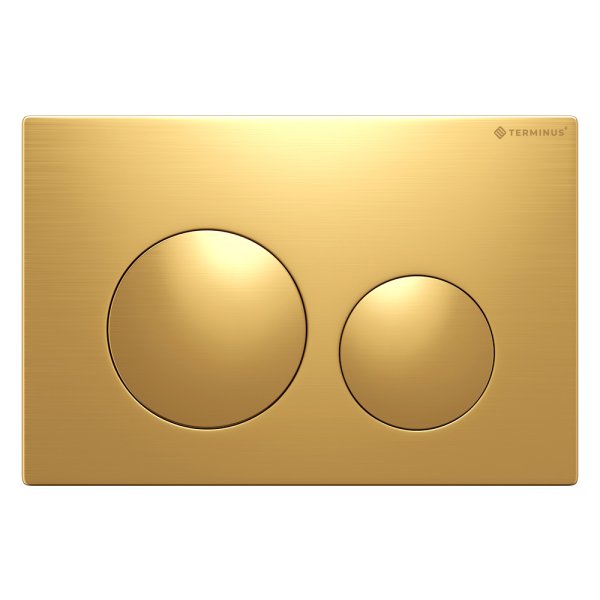 Клавиша смыва Terminus 62K24х16G, брашированное золото