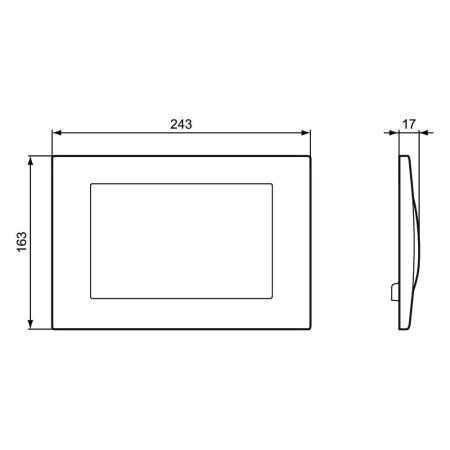 Кнопка смыва Ideal Standard ProSys Septa Pro R0128MY хром