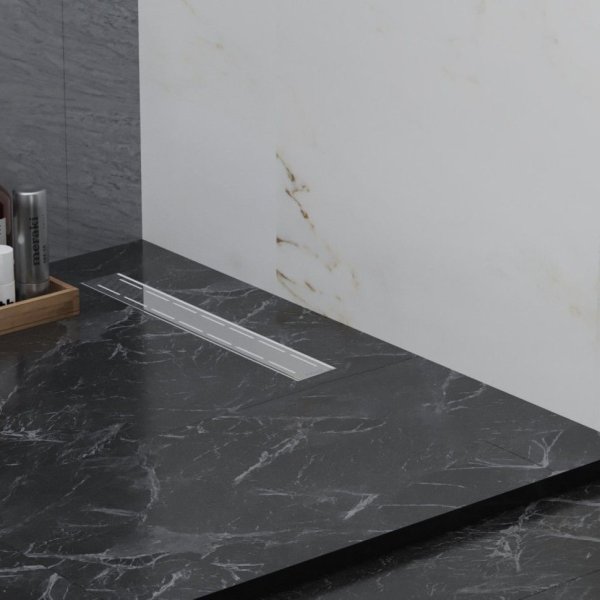 Душевой лоток с рамкой Paini Linei CH550LN 550 мм D40, хром глянец