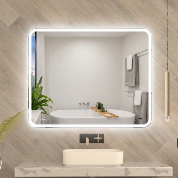 Зеркало MIXLINE "Турин" 1000*800 (ШВ) бесконтактный сенсор, светодиодная подсветка (555285)