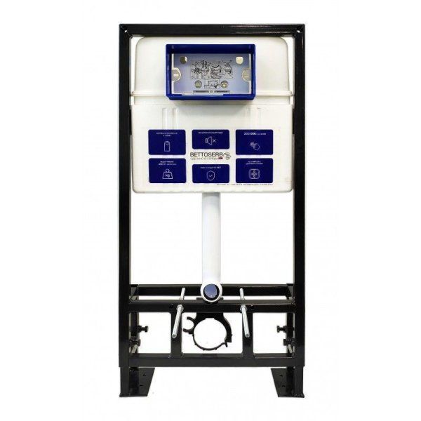 Инсталляция BETTOSERB Sava Free Standing+клавиша смыва SMART хром глянец (SFS40006473)