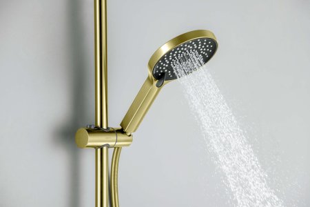 AQ2022BG ЛУГАНО душевой гарнитур, шлиф.золото