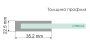 Шторка на ванну WasserKRAFT Main 41S 41S02-100 RM профиль хром