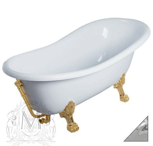 Ванна акриловая Migliori Bella ML.BLL-40.401.CR 170х80 хром, на лапах "LEONE"