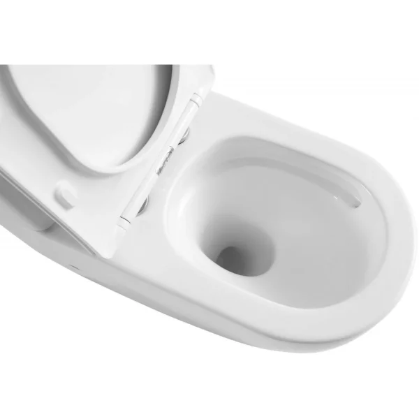 Унитаз-компакт Abber Bequem AC1110T безободковый, торнадо, с сиденьем микролифт, белый