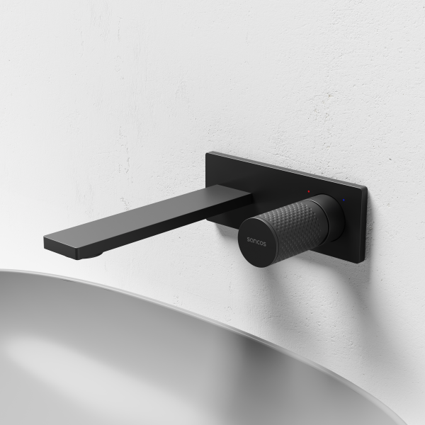 Смеситель для раковины SANCOS Nexus с внутренней частью, черный матовый,  SC9013MB