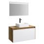 Мебель для ванной Aqwella 5 stars Mobi MOB0112DB+MOB0712W 120 дуб балтийский/белый