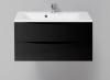 Тумба с раковиной BelBagno Marino MARINO-900-2C-SO-NL-P+BB900/450-LV-MR-AST 90 nero lucido