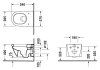 Унитаз подвесной Duravit Starck 2 25340900001 WG антигрязевое покрытие