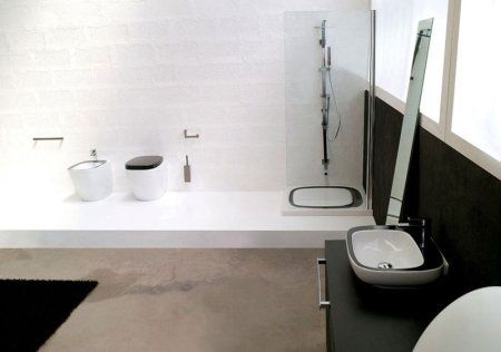 Унитаз-компакт Hidra Ceramica Dial DL12 белый с черным