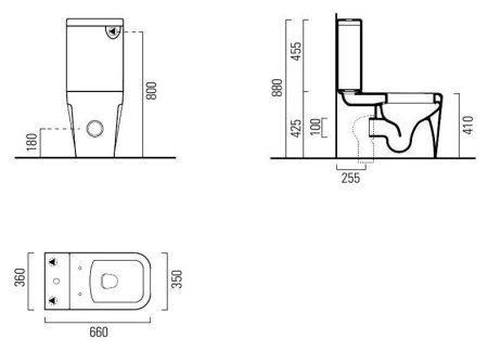 Унитаз-компакт GSI Traccia 691711