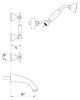 Смеситель Migliore Princeton Plus ML.PRP-8018.BR для ванны с душем