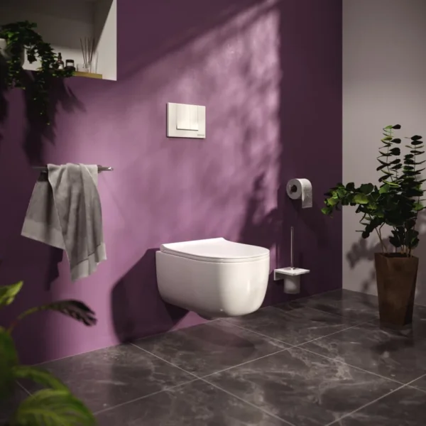 Кнопка смыва Berges Novum S2 040042 для инсталляции, матовый хром