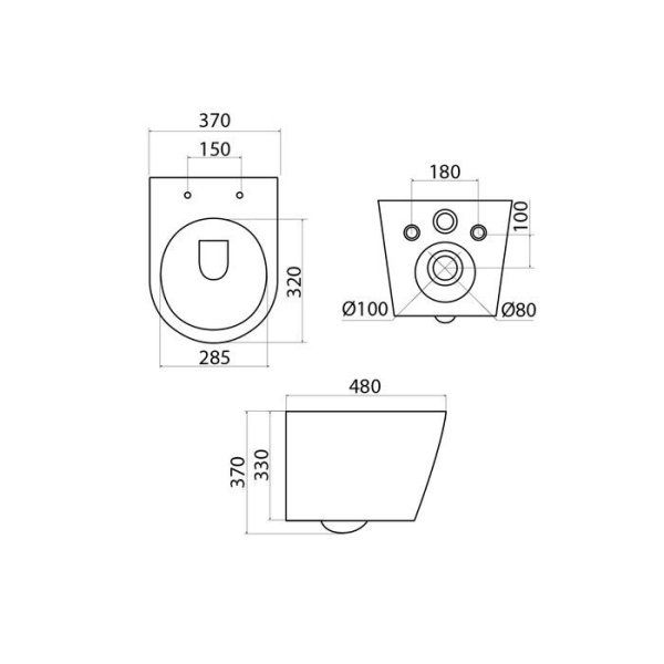 Унитаз подвесной безободковый IDDIS Destino (DEPHSRLXDSIBEiDG25KK)