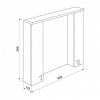 Зеркало-шкаф IDDIS Rise 90 белый (RIS90W0i99)