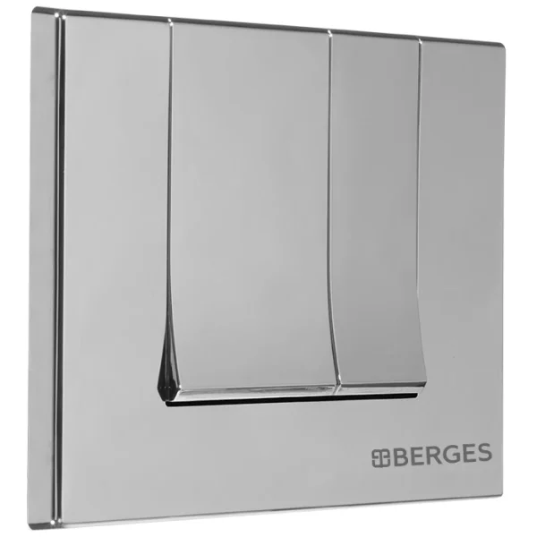Кнопка смыва Berges Novum S2 040042 для инсталляции, матовый хром