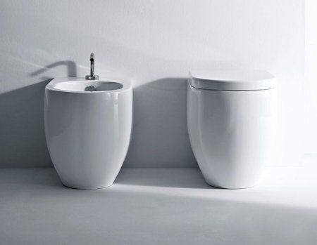 Унитаз приставной Kerasan Flo 311401 укороченный