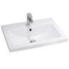 Тумба-умывальник COMFORTY подвесная Comforty Осло-70ПД бетон светлый с раковиной COMO 70